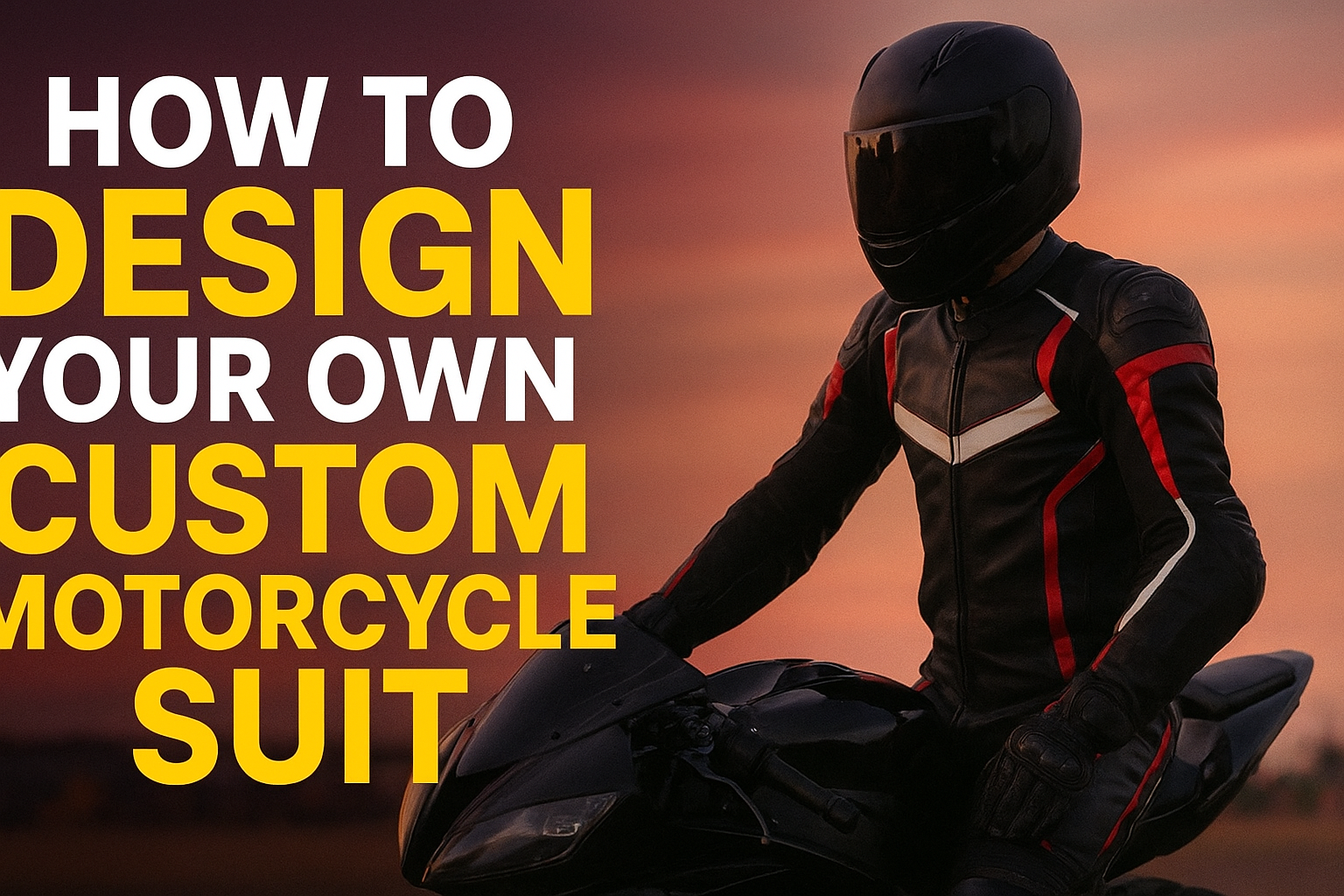 design your own motorcycle suit