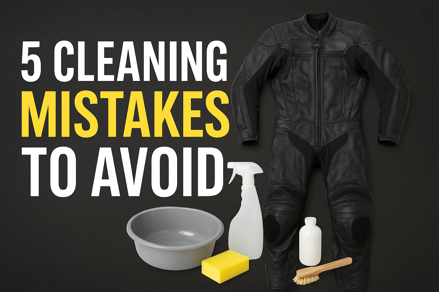 motorcycle suit cleaning mistakes