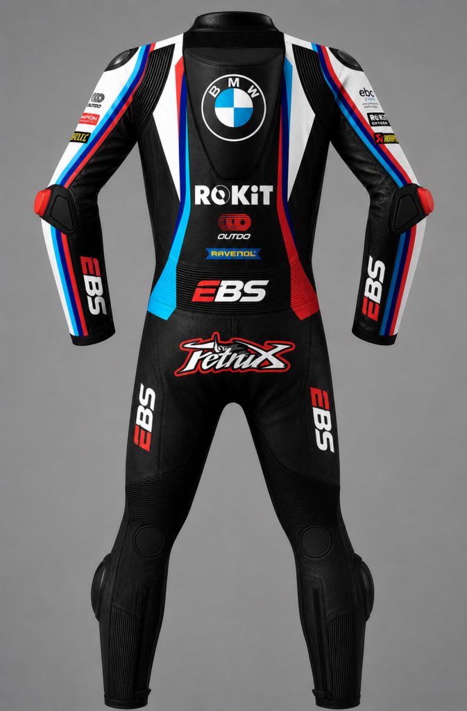 Danilo Petrucci Rokit BMW WorldSBK Racing Suit Back View