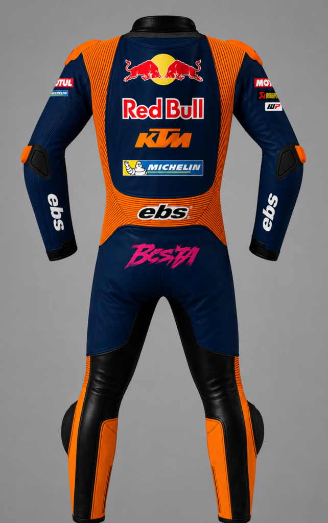 Back view of Enea Bastianini Suit Red Bull KTM Tech3 MotoGP 2026
