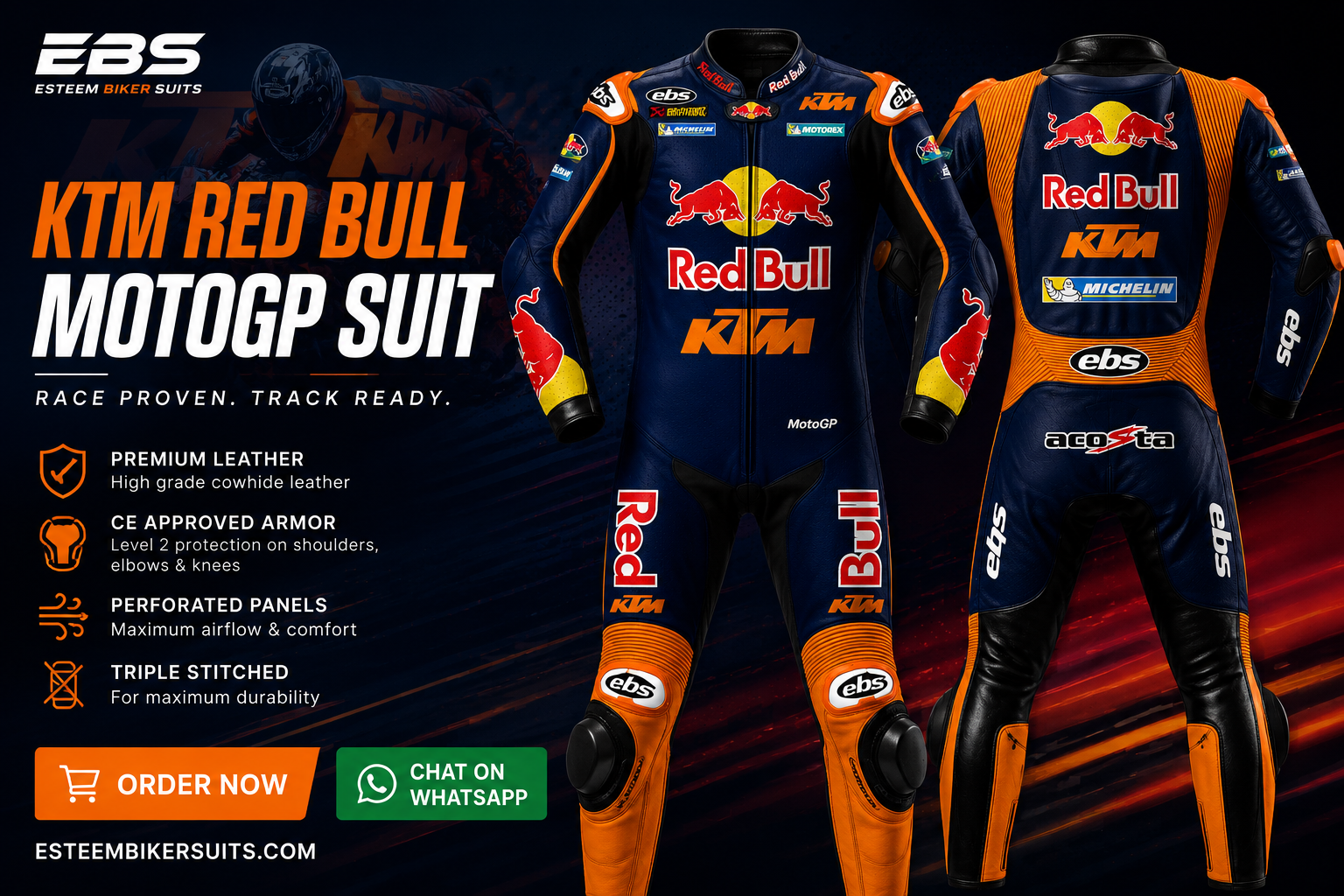 Pedro Acosta Suit Red Bull KTM Tech 3 MotoGP 2026